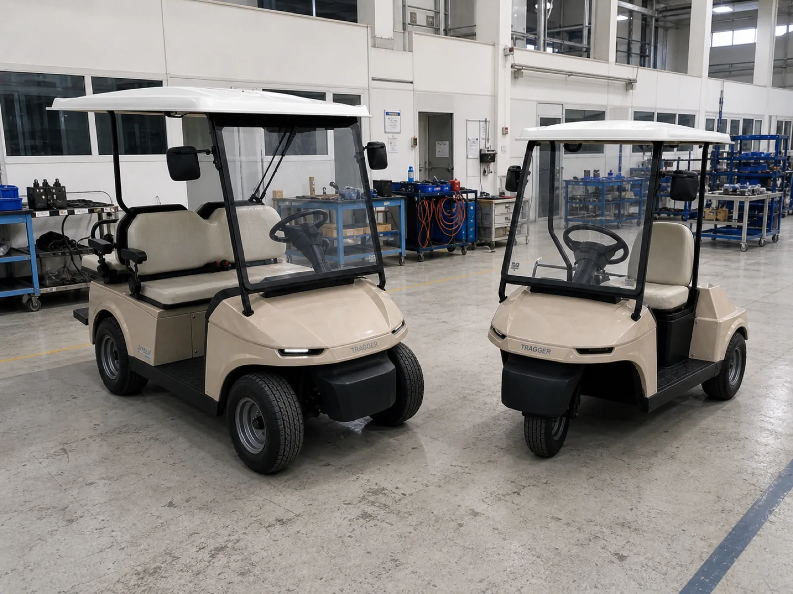 TRAGGER elektrikli araçlar kalite kontrol aşamasında